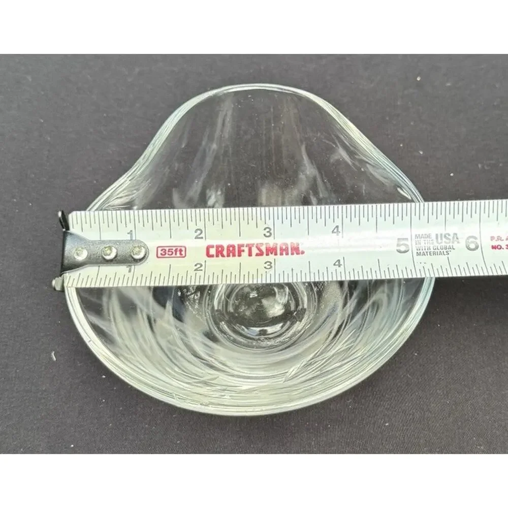 Vintage Fostoria Clear Glass “Rose” Pattern Mayonnaise Bowl -C13